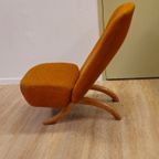 Vintage Theo Ruth Congo Fauteuil Stoel Oranje thumbnail 10