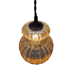 Vintage Glazen Hanglamp Met Bloemen thumbnail 8