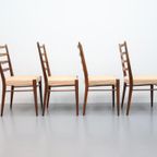 Set Van 4 Vintage Eetkamerstoelen Pastoe St 09 thumbnail 4