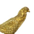 Art Deco Beeld Fazant Sculptuur Verguld Brons Marmer Jaren 20 thumbnail 7