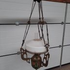 Art Nouveau Hanglamp Olielamp Circa 1930 thumbnail 4