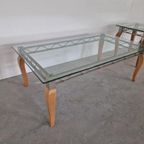 Pierre Vandel Postmoderne Salon Tafel En Bijzettafel thumbnail 3