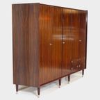 Grote Vintage 5-deurs Mid Century Design Kledingkast, 1960s thumbnail 6