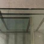 Vintage Glas En Chrome Mimiset Nesting Tables Bijzettafels thumbnail 12