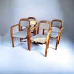 Eetkamerstoelen Dyrlund - Teakhout - Armleuningen Set Van 4 thumbnail 2