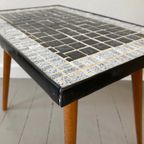 Mid-century Plantentafeltje Met Mozaïek Blad thumbnail 7