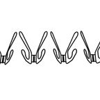 Vintage Ikea Frän Draad Metalen Kapstokken / Wand Kapstok thumbnail 7