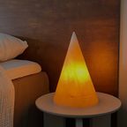 Vintage Alabaster Cone-Shaped Lamp thumbnail 2