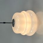 Vintage Melkglazen Hanglamp, Hustadt Leuchten 1970's thumbnail 2