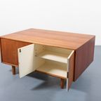 1950’s Danish Modern Architectural Teak Desk / Bureau thumbnail 13