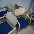 5 X Postmoderne Memphis Stijl Armstoelen/ Vergaderstoelen Door Arge2 Voor Wiesner Hager, 1980S thumbnail 23