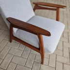 Vintage Fauteuil Teakhouten Deense Fauteuil Mid Century thumbnail 9