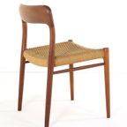 Niels O Möller Stoel Model 75 Eetkamerstoel Vintage thumbnail 3