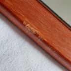 Midcentury Deense Teak Spiegel Met Verlichting thumbnail 3