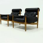 Pair Of Scandinavian Lounge Chairs By Eric Merthen For Ire Möbler 1960s thumbnail 4
