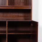 Vintage Danish Walnut Veneer Cabinet / Boekenkast / Buffetkast / Kastfrom 1970’S thumbnail 5