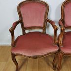 Set Brocante Franse Louis Xv Stoeltjes, Fauteuils Set Prijs thumbnail 5