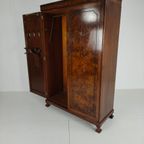 Prachtige Engelse Art Deco-kast Van Wortelnotenhout Van Waring & Gillow – Ca. 1900–1932 thumbnail 6