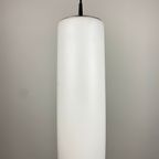 Enorme Zeldzame Hanglamp Van Mat WIT Glas Van Peill En Putzler Xl 1960 thumbnail 4