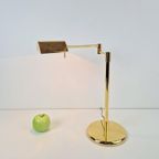 Regency Egoluce Tafellamp Messing Verstelbaar Brass Italy 70 thumbnail 3
