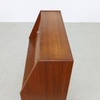 Vintage Deense Secretaire Ladekast Teak 1960 thumbnail 6