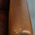 Grote, Royale Schapenleren Oorfauteuil Met Warme Kleuren En Een Prachtig Patina thumbnail 9
