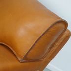 Roche Bobois Clubfauteuil In Tan/Cognac Nekleer thumbnail 12