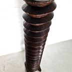 Sculptuur Object Antieke Wijnpers, Frankrijk 19e Eeuw thumbnail 4