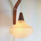 Vintage Philips Louis Kalff Wandlamp Teak Hengellamp Glas 60 thumbnail 5