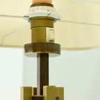 Willy Rizzo Style Brass And Copper Table Lamp 1970s thumbnail 11