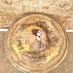 Hout Tafel In Roze / Vintage Look Salontafel/ Uniek Handbeschilderde Tafel thumbnail 5