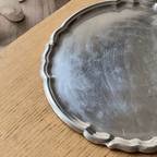 Vintage Silver-Plated Ornate Edge Tray thumbnail 6