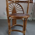 Vintage Stoel Van Manou En Rotan Uit De Jaren'60. thumbnail 4