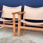 Vintage Design Fauteuils, Leer, Beuken,, Ingmar Relling thumbnail 23