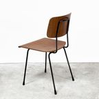 Vintage Gispen Stoelen Met Plywood Zittingen. thumbnail 2