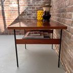 Vintage Houten Bijzettafel, Tafel, Audiomeubel thumbnail 11