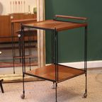 Mid-Century Teak Serveerwagen thumbnail 5