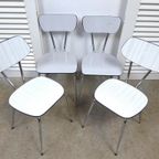 Prachtige Set Van 4 Vintage Retro Stoelen thumbnail 11