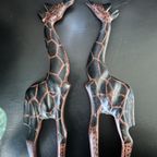 Slacouvert Giraffe Handmade Hout Vintage thumbnail 2