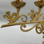 Antieke Gotische Kerk/Altaar Kandelaar thumbnail 8
