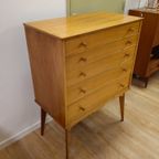 Vintage Alfred Cox Design Hoge Ladekast Ladekastje Kast Kastje thumbnail 15