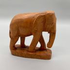 Vintage Houten Olifant Handwerk thumbnail 3