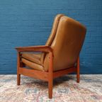 Vintage Fauteuil Met Voetenbank, Deens Design thumbnail 16