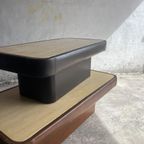 Vintage Leather And Travertine 2 Coffee Tables thumbnail 7