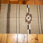 Vintage Turkish Kilim Rug * Usak Region Turkey * Woven Wool thumbnail 2