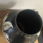 IKEA Ps Jonsberg Vaas – Zwart Met Goud & Blauw – Hella Jongerius thumbnail 4