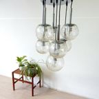 Vintage Lamp Hanglamp Plafondlamp Jaren 70 Bol Glas Doria thumbnail 5