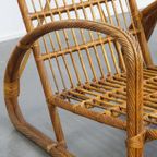 Set Van 2 Luxe Franse Rotan Vintage Design Fauteuils Uit De Jaren ’50 thumbnail 15