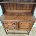 Vintage Landelijke Brocante Keukenkast, Barkast, Wandkast, Buffetkast, Ladekast thumbnail 9