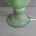 Vintage Italiaanse Groene Glazen Murano Scavo Lamp thumbnail 5